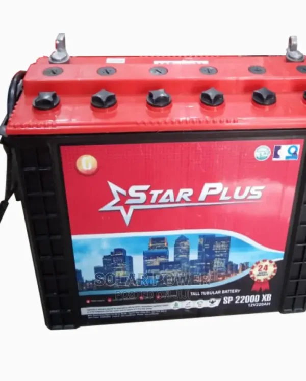 Star Plus Tubular Battery 12v220ah