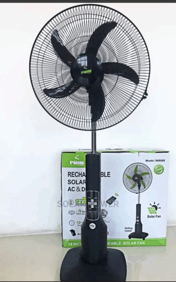 18inchs Solar Rechargeable Fan